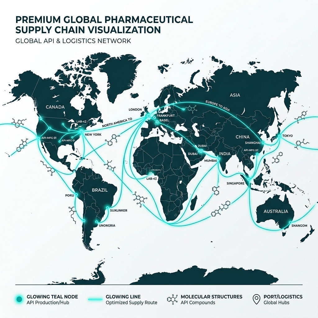 Global API Supply Chain Map — Pharma Market Access Strategy at Pharma Vista 2026